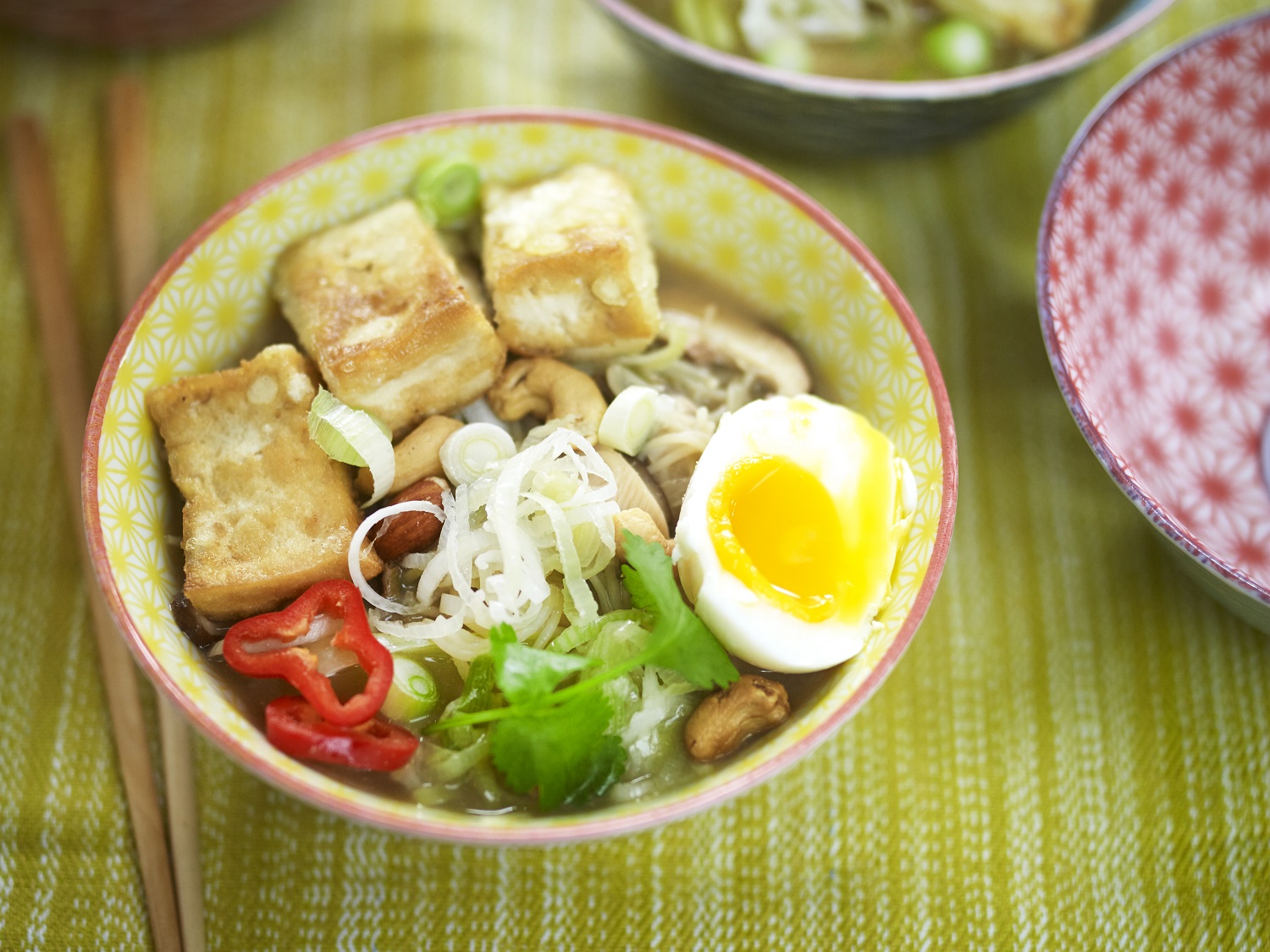 Leek & Tofu Noodle Bowl - True Health magazine